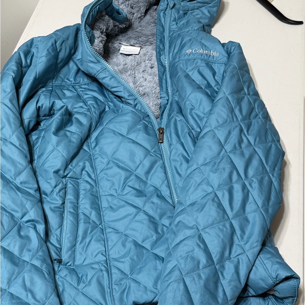 Columbia Blue Quilted Jacket